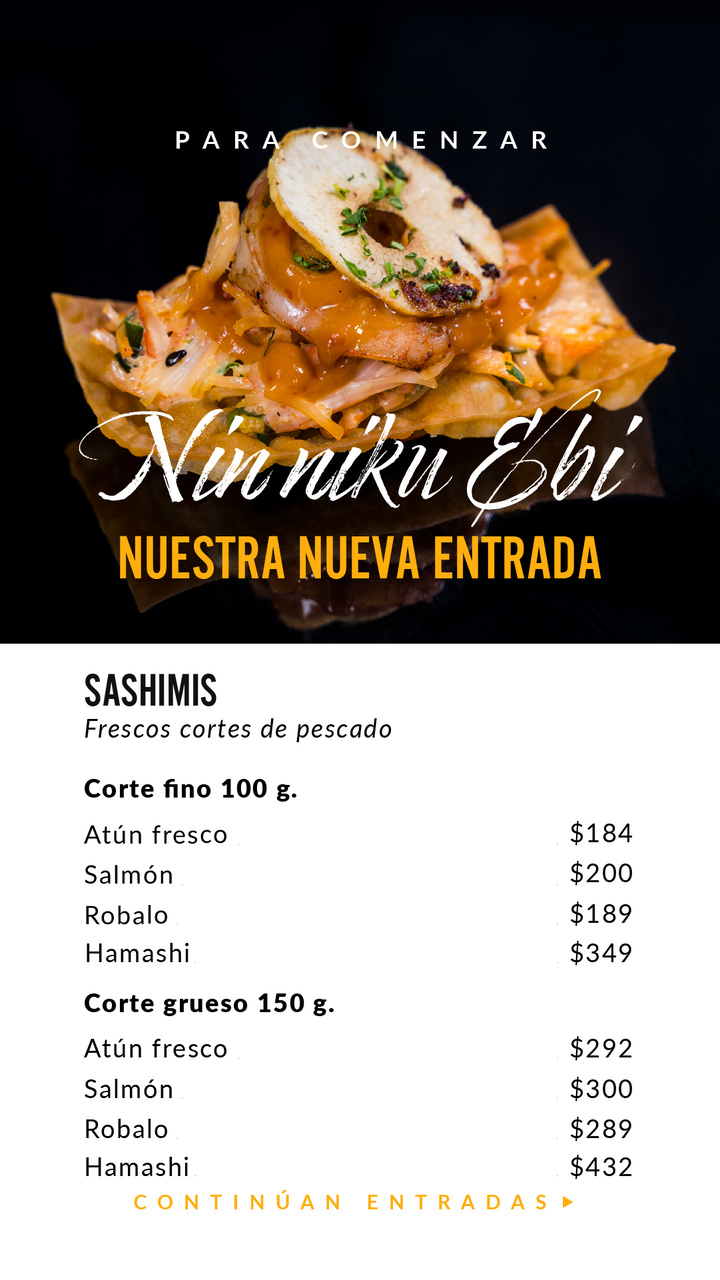 Menu de alimentos