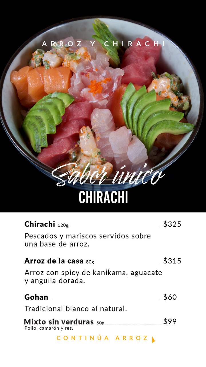 Menu de alimentos