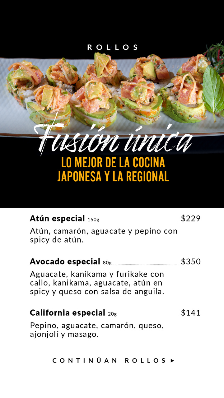Menu de alimentos