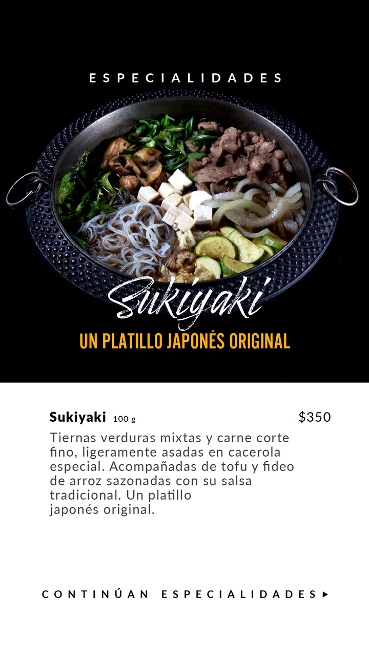Menu de alimentos